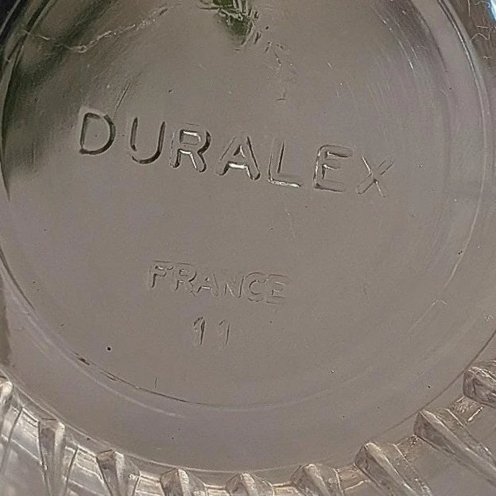 France Bistro Duralex Glass Tumbler Unisex Small Clear Excellent Ribbed Espresso